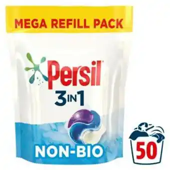 Sainsbury's Persil non bio 3 in 1 laundry washing capsules 50 washes offer