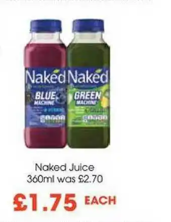 Centra Naked Juice 360ml offer
