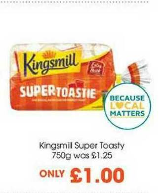 Centra Kingsmill Super Toasty 750g offer