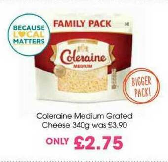Centra Coleraine Medium Grated Cheese offer