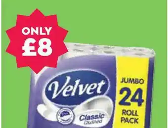Velvet Classic Jumbo 24 Roll Pack