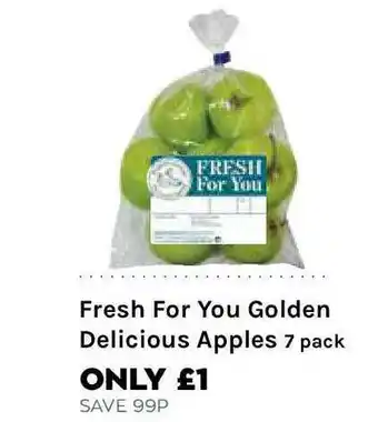 Mace Fresh Fot You Golden Delicious Apples 7 Pack offer