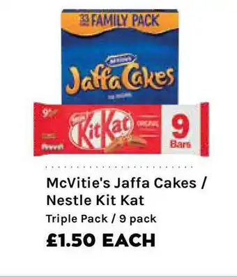 Mace Mcvitie's Jaffa Cakes - Nestle Kit Kat offer