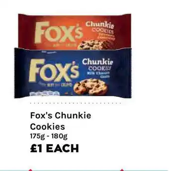 Mace Fox's Chunkie Cookies 175g-180g offer