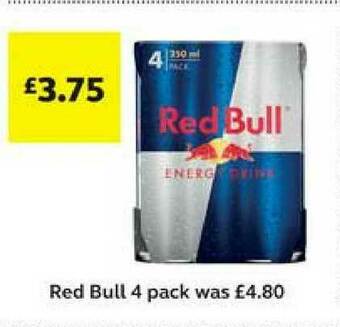 SuperValu Red Bull 4 Pack offer