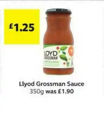 SuperValu Lloyd Grossman Sauce offer