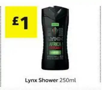 SuperValu Lynx Shower 250ml offer