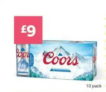 SuperValu Coors 10 Pack offer