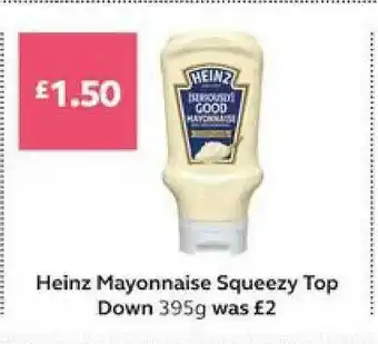 SuperValu Heinz Mayonnaise Squeezy Top Down offer