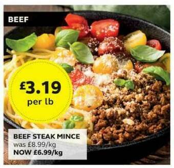 SuperValu Beef Steak Mince offer