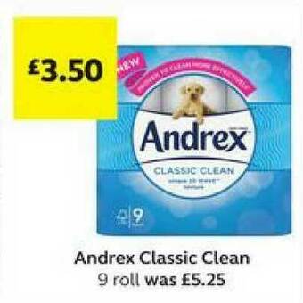Andrex Classic Clean 9 Roll
