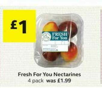 Fresh For You Nectarines 4 Pack