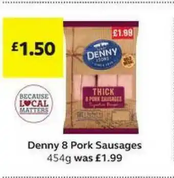 SuperValu Denny 8 Pork Sausages offer