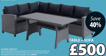 JYSK Ullehuse Lounge Set offer