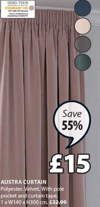 JYSK Austra Curtain offer