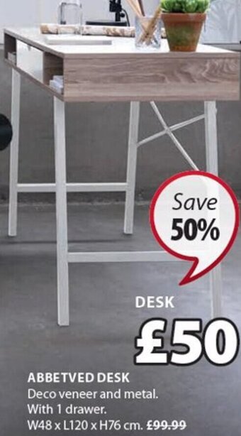 JYSK Abbetved Desk offer