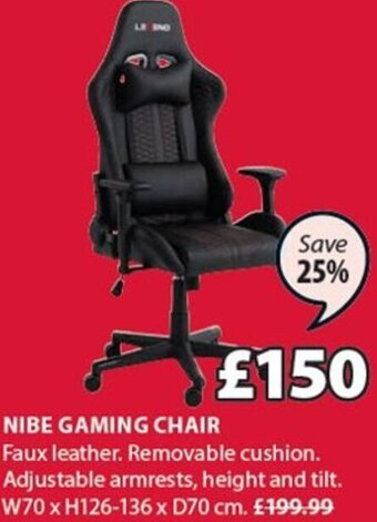 JYSK Nibe Gaming Chair offer