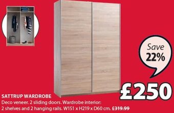 JYSK Sattrup Wardrobe offer