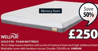 JYSK Gold F30 - Foam Mattress offer