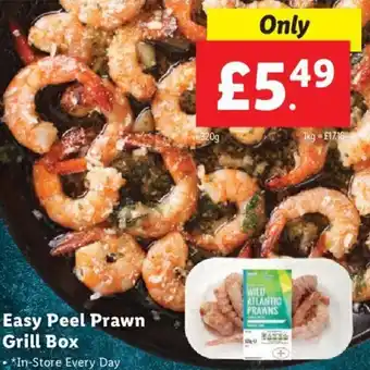 Lidl Easy Peel PRawn Grill Box 320g offer
