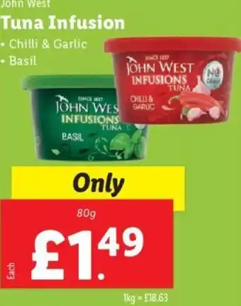 Lidl Tuna Infusion 80g offer