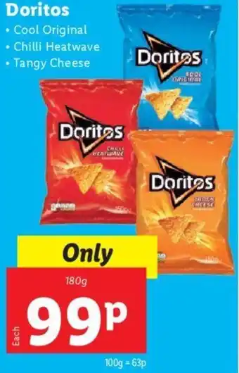 Lidl Doritos 180g offer