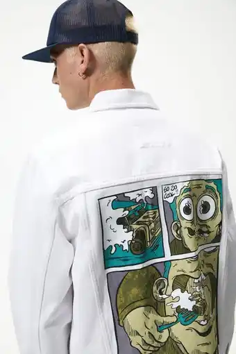 ZARA Comic print denim jacket offer