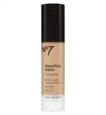 Boots No7 beautifully matte foundation 30ml offer
