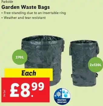 Lidl Garden Waste Bags offer