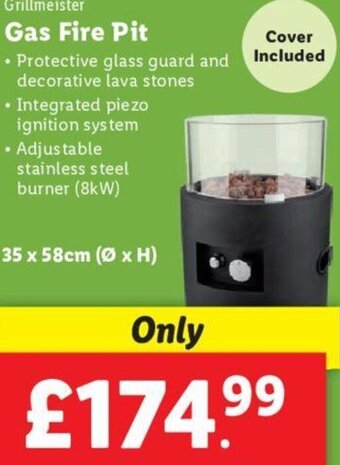 Lidl Gas Fire Pit offer