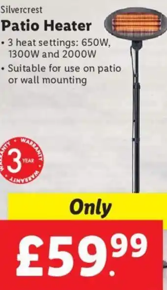 Lidl Patio Heater offer