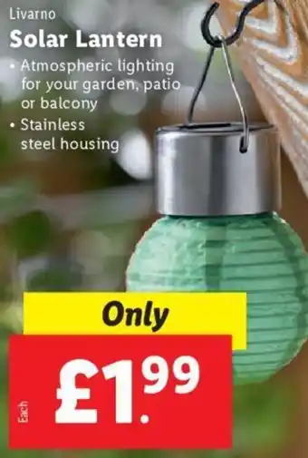 Lidl Solar Lantern offer