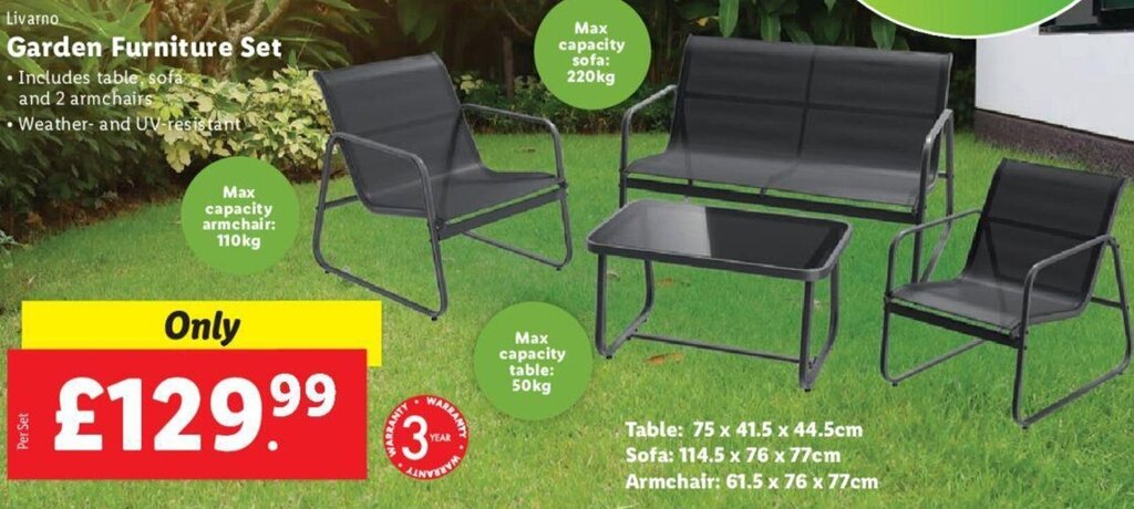 Garden Furniture Set offer at Lidl
