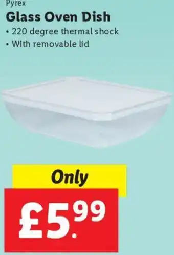 Lidl Glass Oven Dish offer