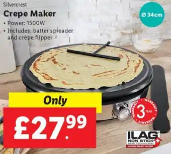 Lidl Crepe Maker offer