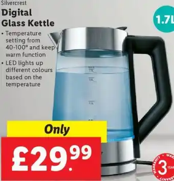 Lidl Digital Glass Kettle offer