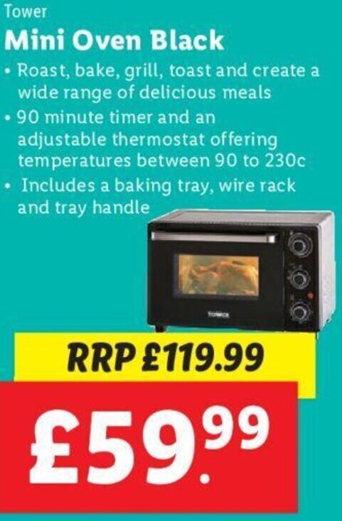 tower mini oven lidl