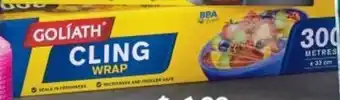 Aldi Goliath Cling Wrap 300m offer