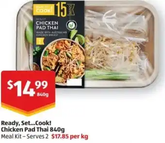 Aldi Ready, Set...Cook! Chicken Pad Thai 840g offer