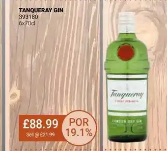 Bestway Tanqueray gin offer
