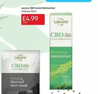 Aldi Lacura cbd facial moisturiser offer