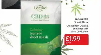 Aldi Lacura cbd sheet mask offer