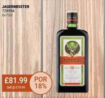 Bestway Jagermeister offer