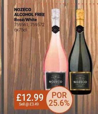 Bestway Nozeco alcohol free offer
