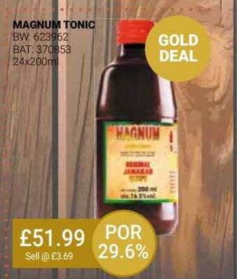 Bestway Magnum tonic offer