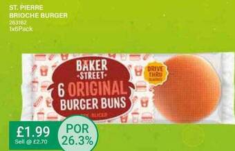 Bestway St pierre brioche burger offer