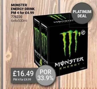 Bestway Monster energy drink offer