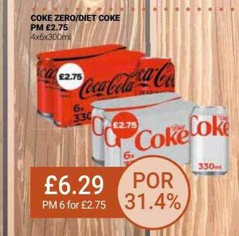 Bestway Coke zero-diet coke offer