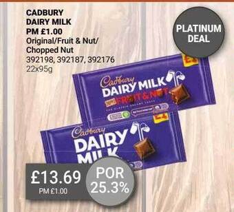 Bestway Cadbury dairy milk offer