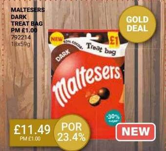 Bestway Maltesers dark treat bag offer